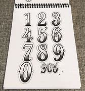 Image result for Tattoo Number Fonts