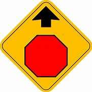 Image result for Stop Ahead Sign Clip Art
