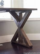 Image result for X-Frame Farmhouse Table DIY