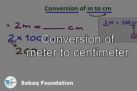 Image result for Centimeter to Meter Formula