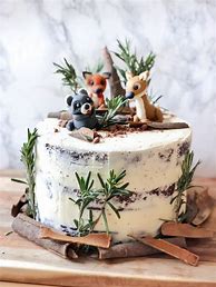 Image result for Baby Forest Animal Cakes