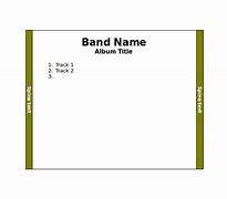 Image result for CD Inlay Card Word Template