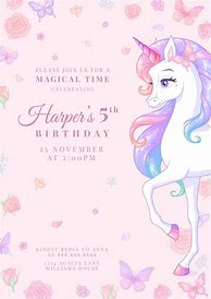 Image result for Unicorn Pink Background Invitation