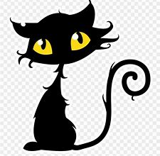 Image result for Halloween Black Cat Cartoon