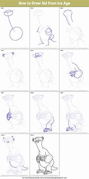 Image result for Sid Sloth Drawing