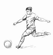 Image result for Soccer Player Sketch