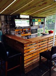 Image result for TV Bar Outdoor Wood Roof