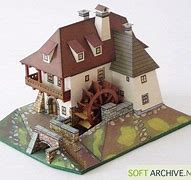 Image result for Papercraft Water Mill