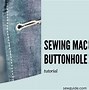 Image result for Sew On Button Hole