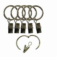 Image result for Using Curtain Rings with Clips