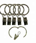 Image result for Plastic Curtain Rings and Hooks