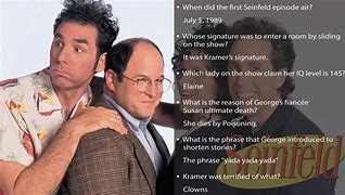 Image result for Seinfeld Trivia