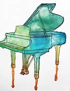 Image result for Piano Watercolor