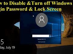 Image result for Turn Off Lock Screen Windows 1.0