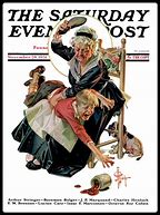 Image result for Cartoon Saturday Evening Post Stack of Newspaper
