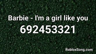 Image result for Barbie Roblox ID Codes
