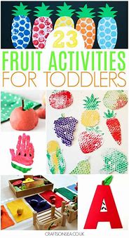 Image result for Toddler Fruit Crafts