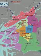 Image result for Osaka Districts Map