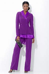 Image result for Purple Dress Pants Suits Women