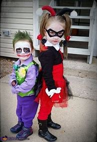 Image result for Baby Harley Quinn and Joker Costumes