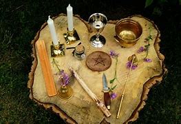 Image result for Wiccan Altar Set Up