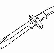 Image result for Combat Knife Drawing