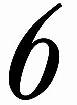 Image result for Number 6 Symbol and Word