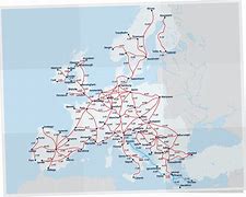 Image result for Eurail Map with Travel Times