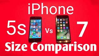 Image result for iPhone 7 Size Compared to iPhone 5