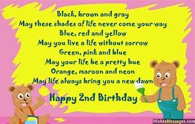 Image result for Happy 2nd Birthday Poem