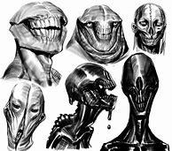 Image result for Humanoid Spooky Drawing