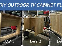 Image result for Outdoor TV Cabinet Bi Fold Door