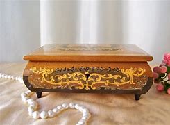 Image result for Ornate Wooden Music Box