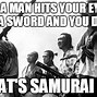 Image result for Anime Samurai No Face Meme