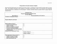 Image result for Program Review Template