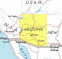 Image result for Arizona Major Cities Map