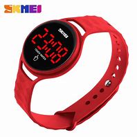 Image result for Red LED Screen Touch Watch