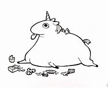 Image result for Fat Unicorn Cartoon Coloring