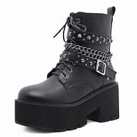 Image result for Platform Boots Woman On Motorcycle