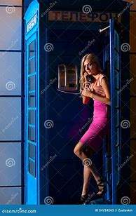 Image result for Girl with a Phone Box