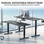 Image result for Curved Height Adjustable Desk