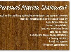 Image result for My Personal Mission Statement