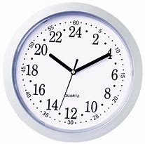 Image result for 24 Hour Analog Wall Clock