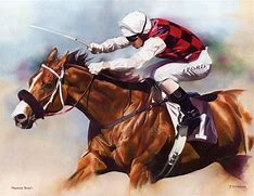 Image result for Horse Racing Artwork