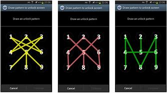 Image result for Different Patterns to Unlock a Phone