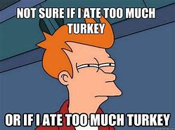Image result for Too Much Turkey Meme