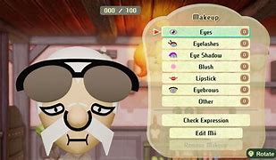 Image result for Sunglasses Mii Nintendo