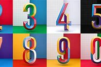 Image result for Colourful Numbers