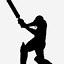 Image result for Cricket Bat Silhouette