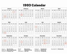 Image result for Dec 1993 Calendar